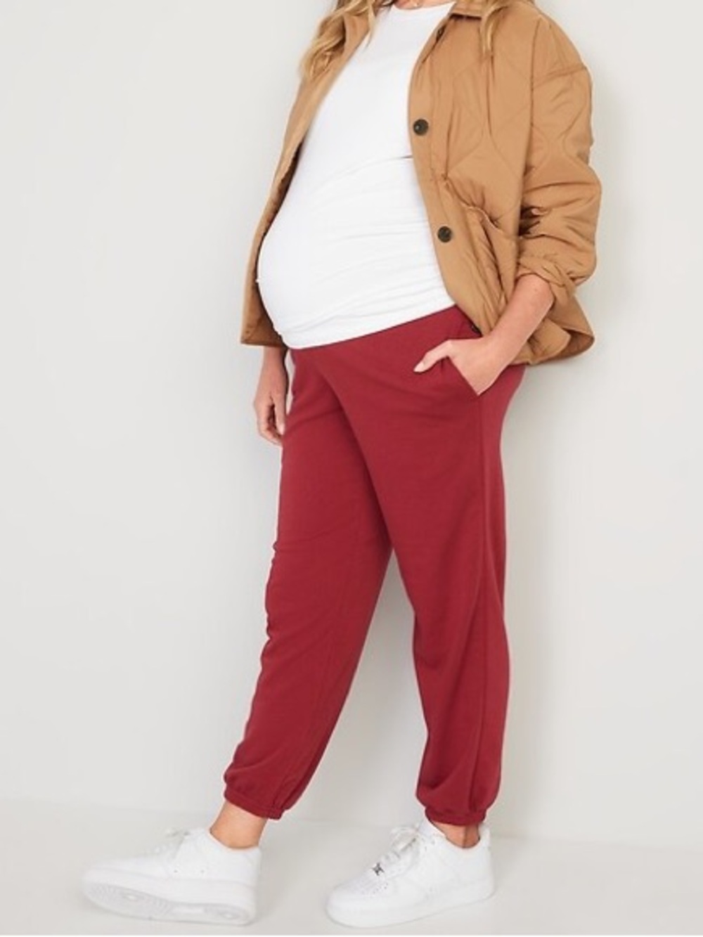 Old Navy Women's Burgundy Jogger Pants Maternity Rollover-Waist
Sweatpants